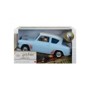 Harry Potter - Coffret Voiture Volante + 2 Poupees 30 Cm - Playset, Collection, Decoration - Set Jouet Enfant Collector Et Carte