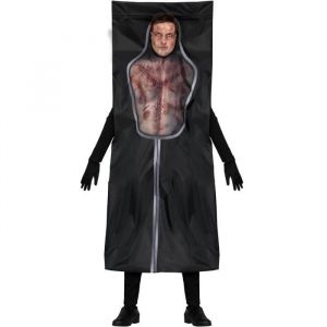 FIESTAS GUIRCA Costume Sac pour Cadavres - Morgue Cadavre Déguisement d'Halloween Homme Taille 52-54 L
