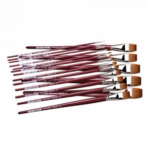 DaVinci Editrice Brosse en poils de martre rouge, da Vinci série 1810 - Taille 8 - largeur 8,5mm