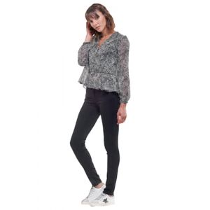 Le Temps des Cerises Ultra Pulp Slim Taille Haute Jeans Noir N&deg;0