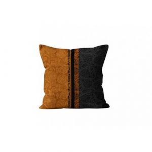 Soleil d'Ocre Coussin en velours 40x40 cm velvet O02, par Jaune