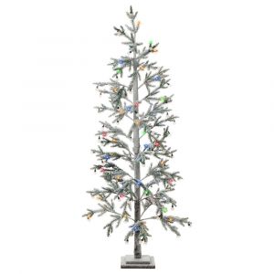 Beliani Décoration extérieure LED TORSA Arbre 180 cm Vert