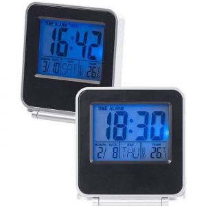 Pearl Lot de 2 réveils de voyage digital compact