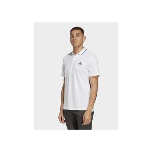 Image de Adidas Polo à petit logo en piqué Essentials Blanc, pointure Small - Blanc - Taille Small