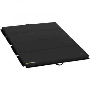 Gymrex Matelas de gym pliable - 200 x 120 x 5 cm - Noir - Capacité de charge de 170 kg