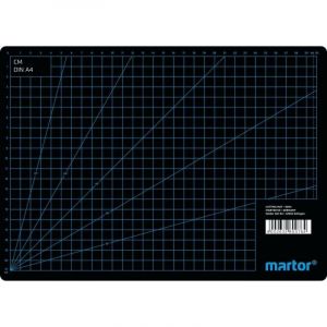 MARTOR Tapis de découpe auto-cicatrisant 230 x 320 mm, protection pour support, 3 couches, grille cm/pouces, tapis de découpe, tapis de bricolage