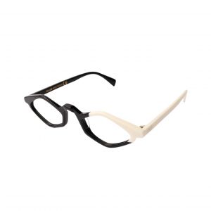 Image de Xlab Unisex Ross Montures optiques Ac&eacute;tate Noir G&eacute;om&eacute;trique Anti-lumi&egrave;re bleue