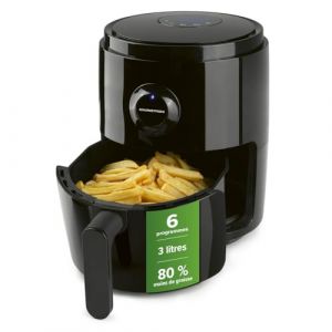 Gourmet Maxx Friteuse à air chaud numérique| Combinaison d'un four à air chaud, d'un gril et d'une friteuse | Minuterie 60 min | Arrêt automatique | 6 programmes | Utilisation facile | 1400 watts