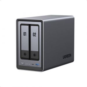 UGreen 2 baies DXP2800 Gris anodisé