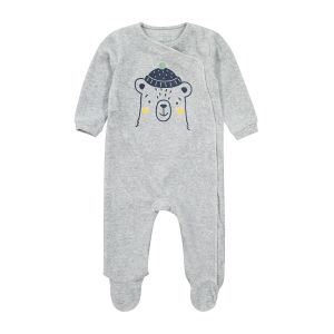 Carrément Beau Pyjama en velours Gris