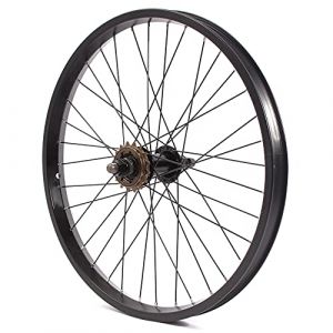 KHE Bikes BIG400 Roue arrière BMX en aluminium 36 trous 14 mm Noir Pignon 16 dents