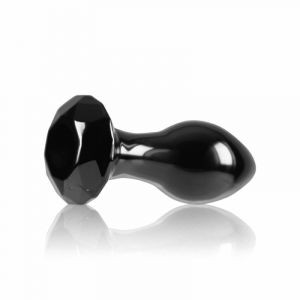 Image de NS Novelties Plug Anal en Verre Crystal Gem Noir