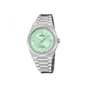 Festina Montre Femme Swiss Made Acier Fond Vert F20035/3