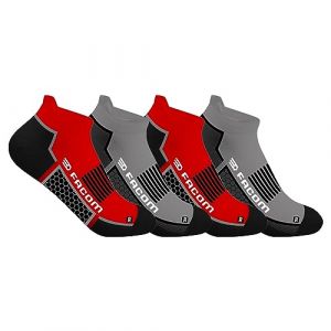 Facom Chaussette de Travail Homme, Chaussettes Basses Homme, Résistante, Talon/Pointe Renforcés (Lot de 4), taille 43/46