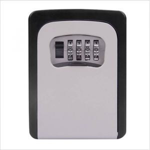 Boîte à clés murale à 4 chiffres serrure à combinaison haute sécurité clé de rangement sécurisée