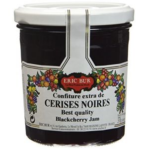 Eric Bur Confiture Extra de Cerises Noires 370 g - Lot de 3