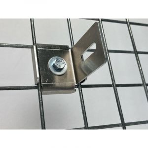 Pince avec support de clôture, maille 5 cm x 5 cm, aluminium