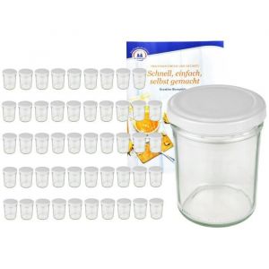 Pots à confiture - MAMBOCAT - TO 66 - 230 ml - Couvercle blanc - Livret de recettes gratuit