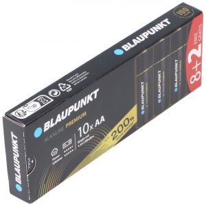 Blaupunkt Piles alcalines Premium 1,5 V AA LR6, paquet de 10