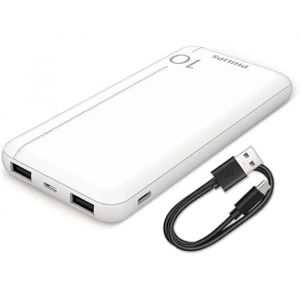 Philips Powerbank DLP1810NW/62 10000mAh USB Câble micro-USB