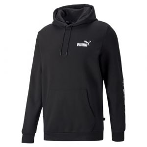 Puma Ess+ Tape Sweat à Capuche Sudation Homme, Noir, XL