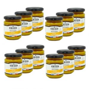 Reine de dijon Lot 12x Moutarde au miel - pot 220g