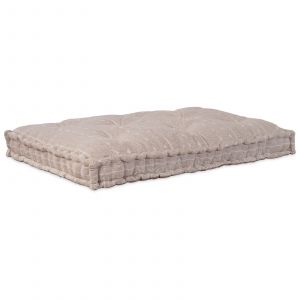 VidaXL Coussin Palette Beige 120x80x12 Cm Tissu