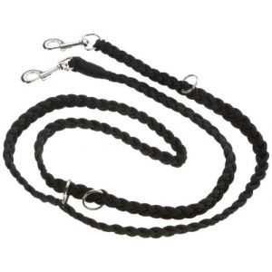 Nobby Laisse Tressé Pour Chien Noir 200 X 2,5 Cm