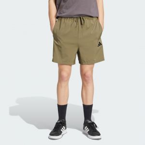 Adidas Homme Essential Three Stripes Chelsea Base Short, Olive Strata/Black, L