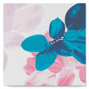 Mini peinture au numéro : Feuillage 2 - toile tendue sur chassis