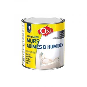 Oxi Peinture mur abîmés et humide mat 0.5 L - blanc