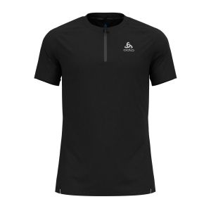 Odlo Maillot manches courtes x alp trail 1 2 zip noir
