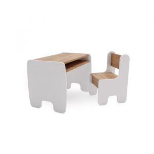 Table et chaise bois enfant