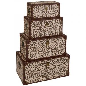 Atmosphera Malles Telna marron 56x29cm créateur d'intérieur