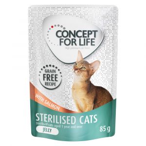 Concept for Life Sterilised Cats en gelée saumon sans céréales - 12 x 85 g