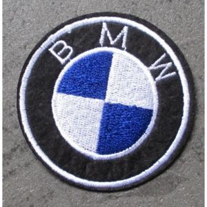 Patch 7.5cm Bmw Logo Rond Écusson Thermocollant Voiture Moto