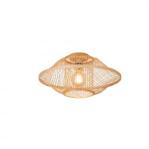 Good & Mojo Plafonnier bambou naturel Ø50cm