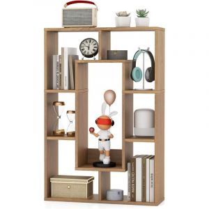 Bibliothèque blanche avec 7 cubes 60x20x90 cm