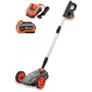 Fuxtec Tondeuse batterie FX-E1RMEH20-SET – 20 V, 22 cm de coupe, 300W, 3 hauteurs réglables, légère et maniable