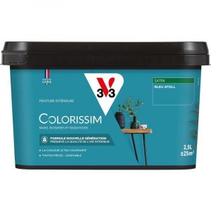 Image de V33 Peinture Colorissim satin Bleu atoll 2L5