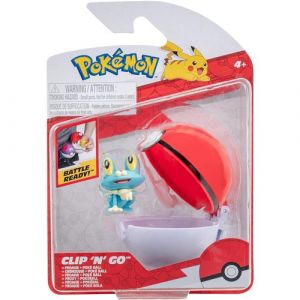 Jazwares Pokemon Clip'n'Go Froxy & Poké Ball, PKW3133