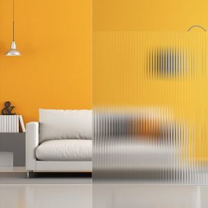 Film décoratif pour vitre effet verre strié - 75 cm x 0.5 m - en Rouleau