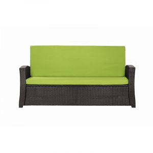 Coussins de canapé meubles de jardin en résine tressée Citron, Coussins balançoire d'extérieur 110x60x50cm Coussin pour banquette 2 places-Slim