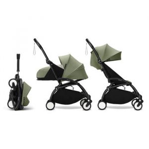 Stokke Poussette YOYO 3 Pack 0+ et 6+ Olive / Cadre Noir