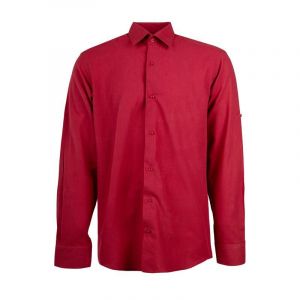 Bill Tornade Chemise Unie Regular Fit Coton Aspect Lin Homme