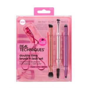 Real Techniques Double Time Brush & Lash Set 4 Stk. Kit pinceaux maquillage