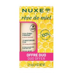 NUXE Reve de Miel Lippenpflege-Duo &ndash; Intensive Feuchtigkeit f&uuml;r trockene Lippen Coffret baume &agrave; l&egrave;vres