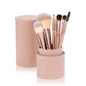 Zoë Ayla Makeup Brush Set and Cylindric Case 7 Pices Kit pinceaux maquillage