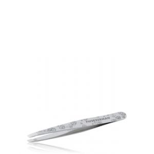 Tweezerman Slant Tweezer Pince &agrave; cils inclin&eacute;e, Rose Etched Pince &agrave; &eacute;piler
