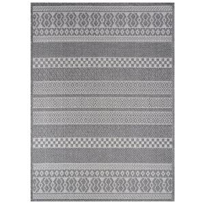 Tapis d'intérieur & extérieur Verona blanc 150 cm carré